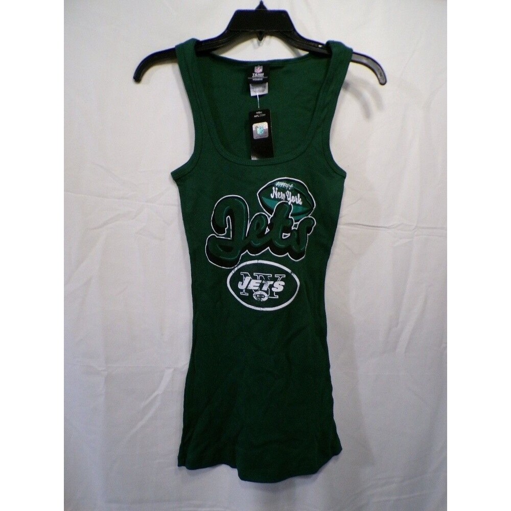 Team Apparel Women's Jets Tank Top M Green Scoop Neck